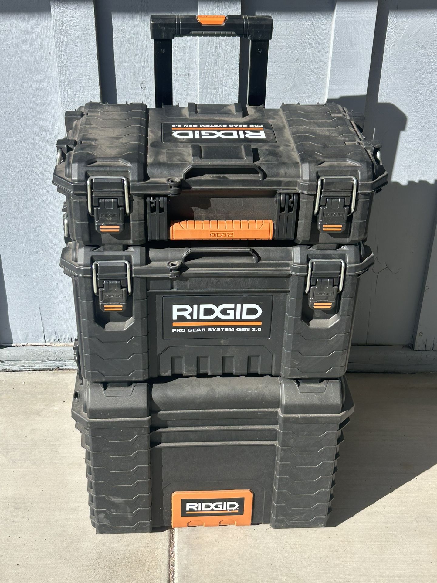 Pro Gear System Gen 2.0 Stackable Rolling Tool Box , 22 in. Heavy Duty Tool Box, and Compact Tool Box