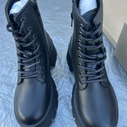 Steve Madden Rascal Black Boots Size 6.5