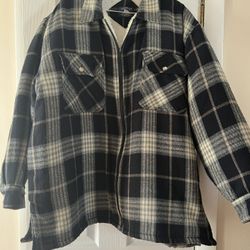 Men Plaid Winter Coat