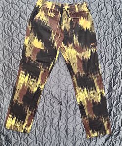 Icecream Yellow & Brown Ripstop Drawstring Pants