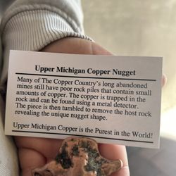 Raw Copper 22.6 Grams Out Of The Minds From Michigan Usa