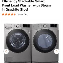 LG Smart stackable Washer & Dryer w/ WiFi tech