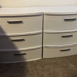 Two White Storage Cases 