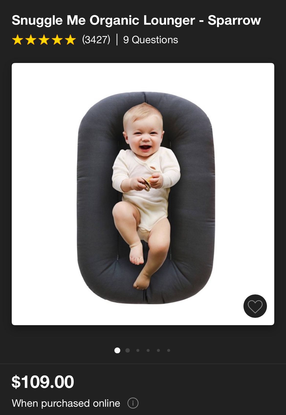 SnuggleMe Baby Lounger 