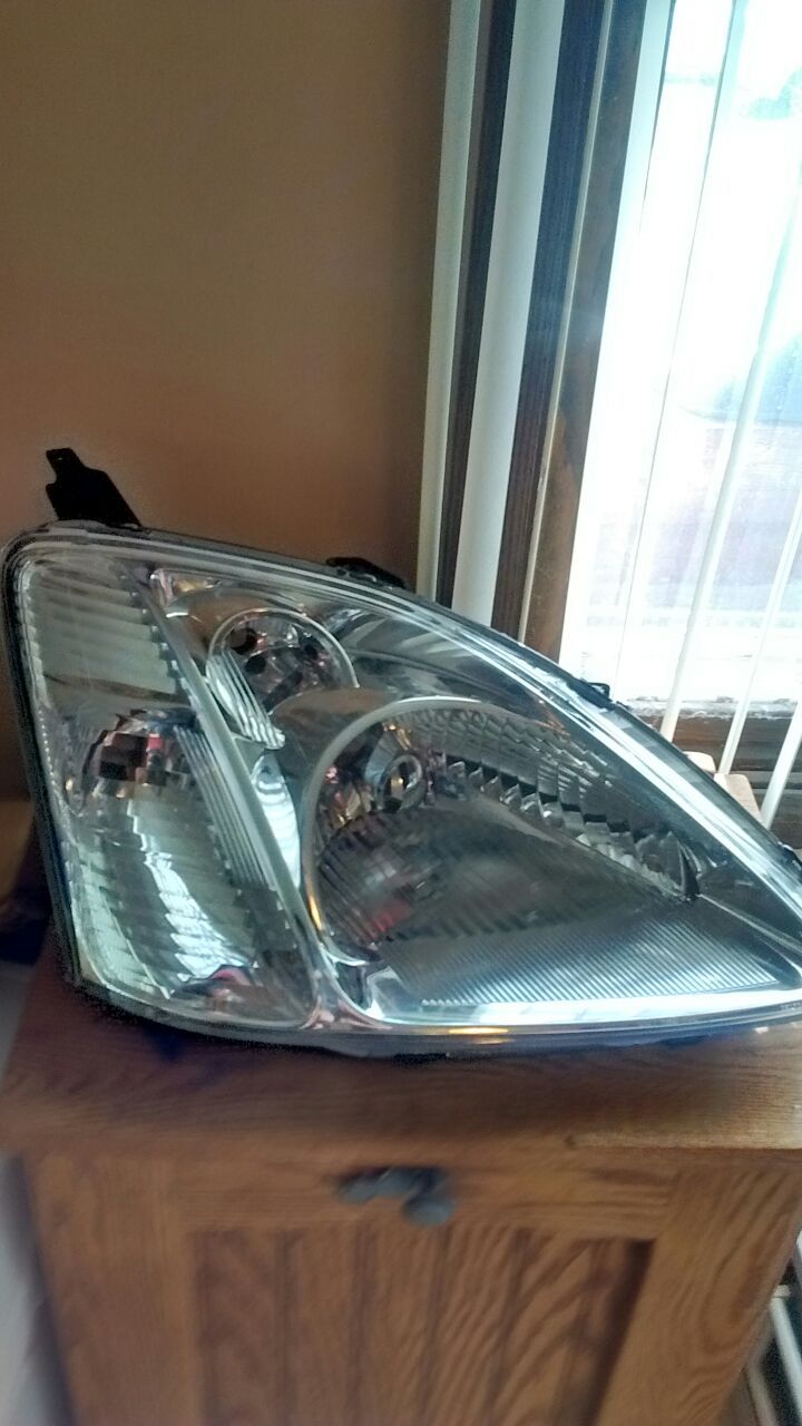 Honda front headlight lens right and left lenses used
