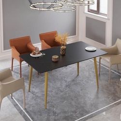 63'' Sintered marble Stone Dining Table