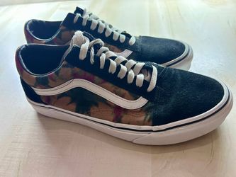 100885 Shoes Old Skool Tie Dye Black Suede Size 8 / 9.5 **USED**