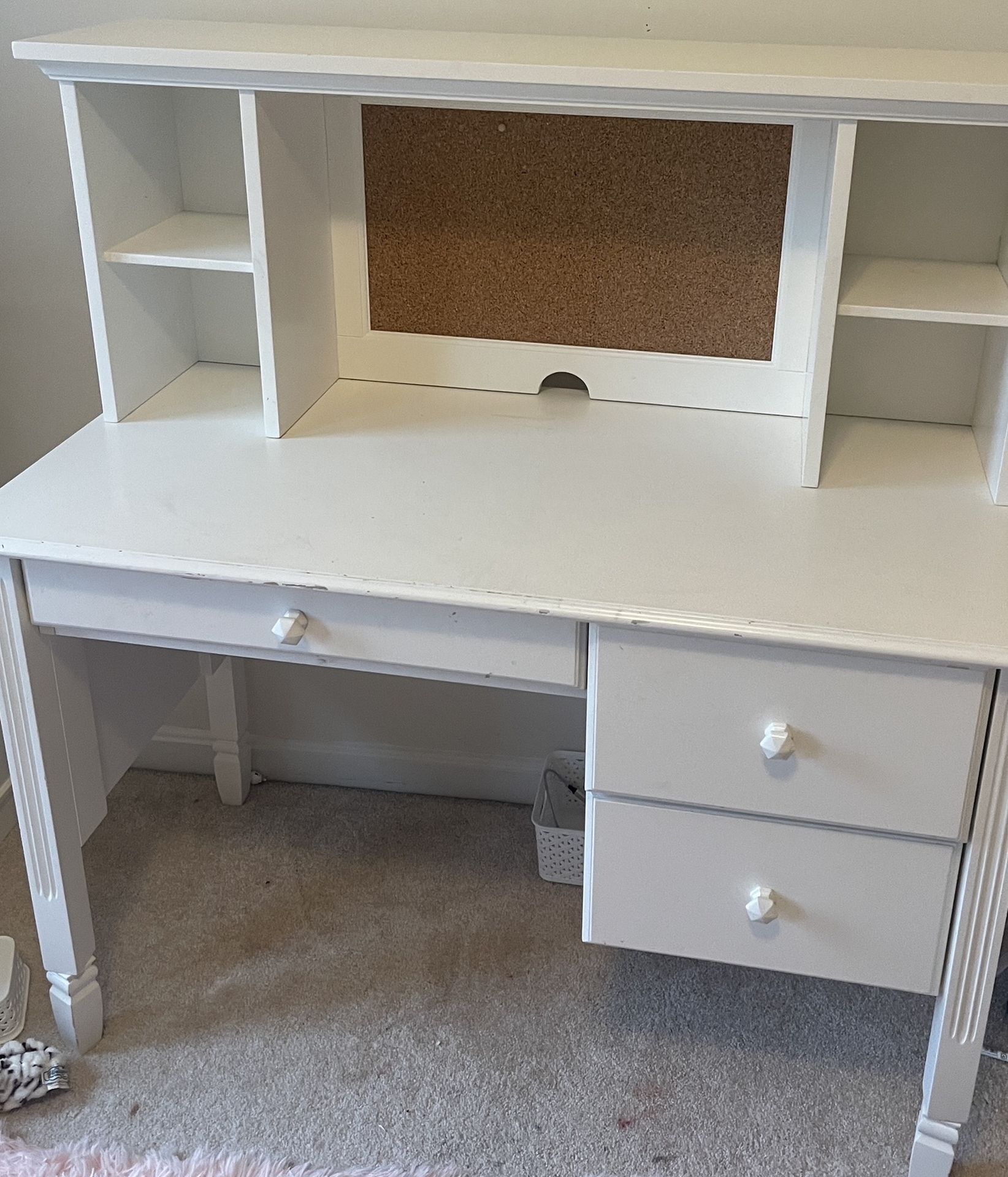 Pottery Barn White Desk