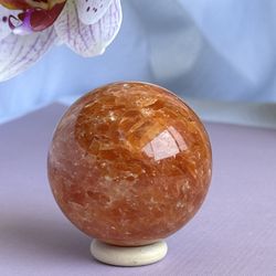 Orange Calcite Sphere