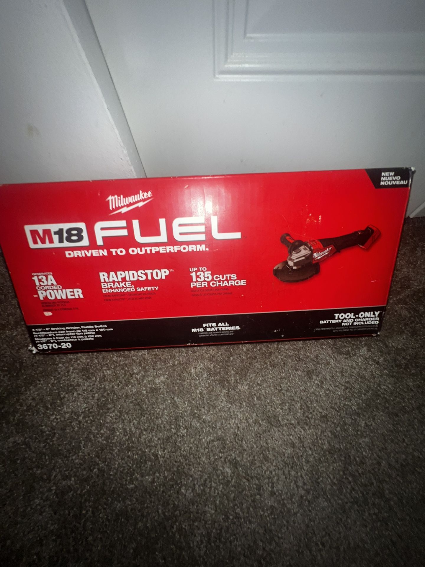 Milwaukee 6” Grinder Brand New,Still In Box