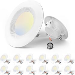4” 3CCT In 1 LED Recessed Downlight 12 Pack