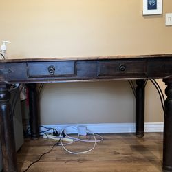 Desk Rustic Solid Wood