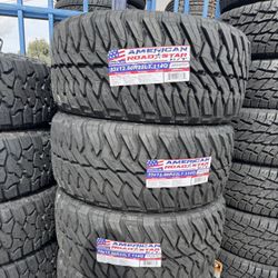 LT33x12.50R22 AMERICAN MT (4 NEW TIRES) Included  INSTALLATION & BALANCED ✅