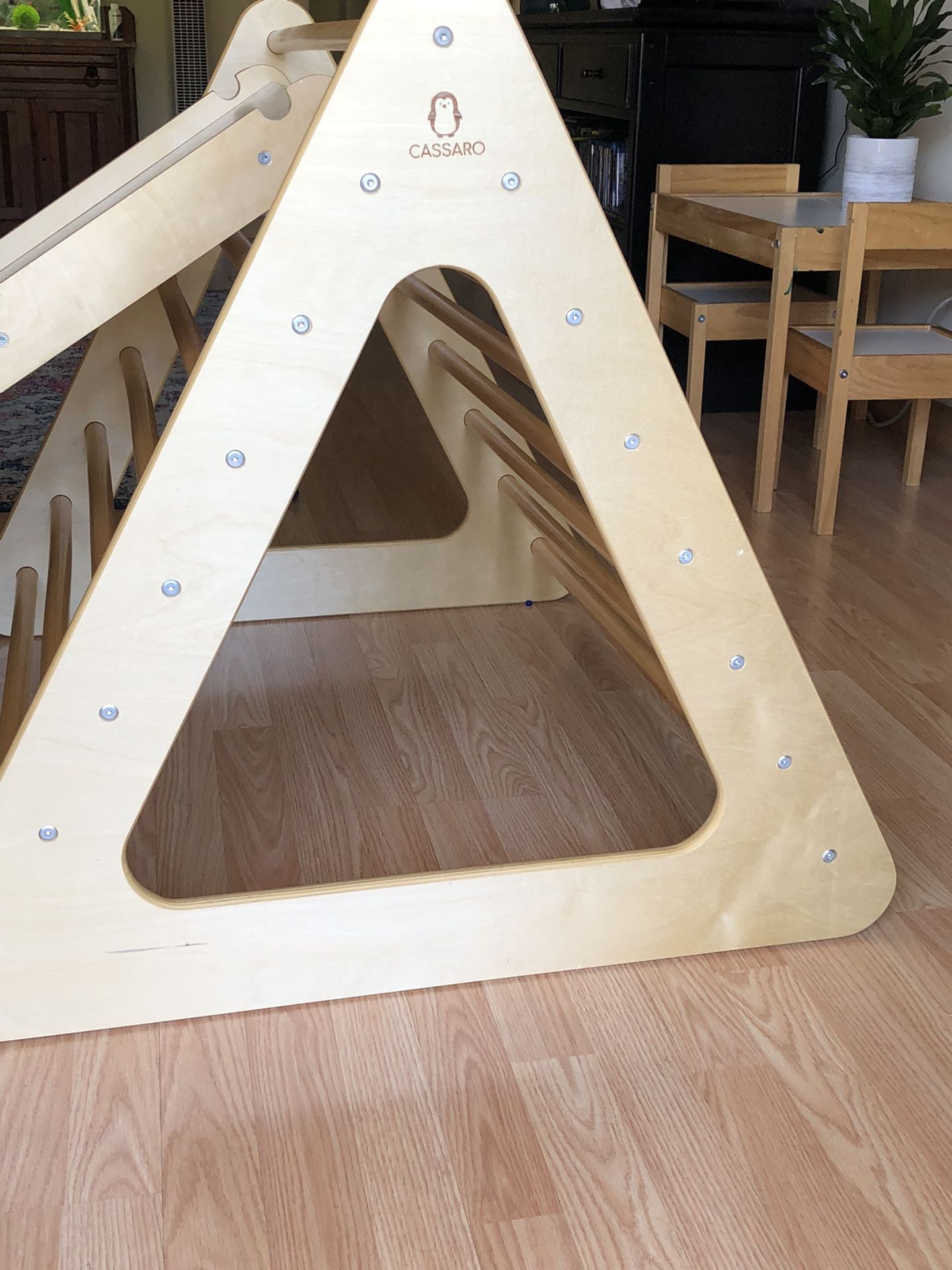 Climbing Triangle W/Large Reversible Rock Climbing Ramp/Slide (ages 2-5 ...