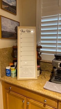 Weekly Dry Erase Calendar Planner