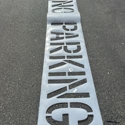 No Parking Stencil 