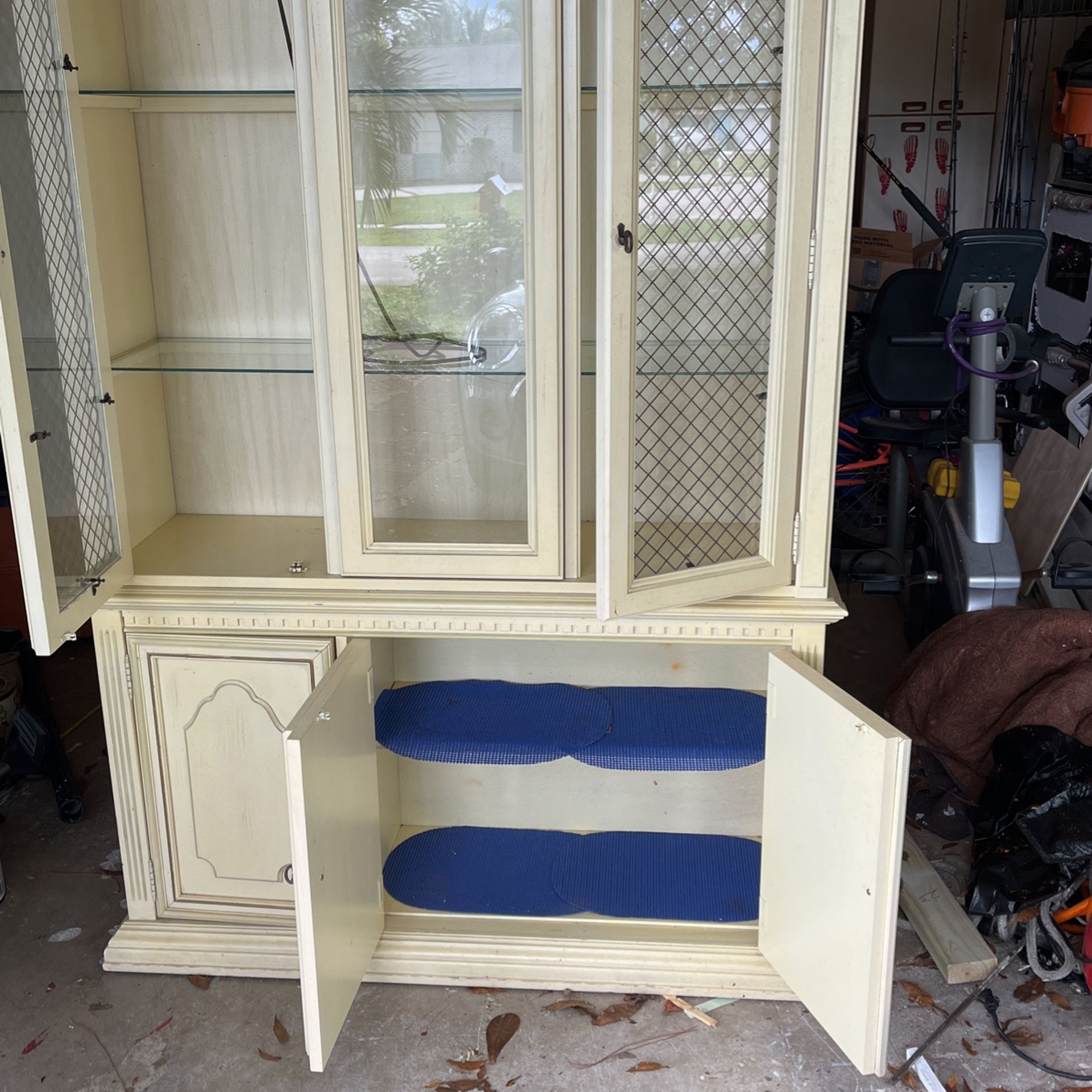 Decorative hutch for sale. 52”wide X80”tall X 16”deep for Sale in