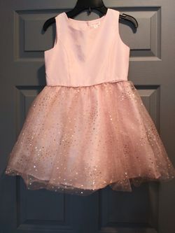 Blush & Gold glitter dress