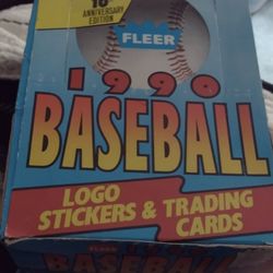 Baseball Fleer 1990 wax box 36 packs Cash porch pickup Redmond