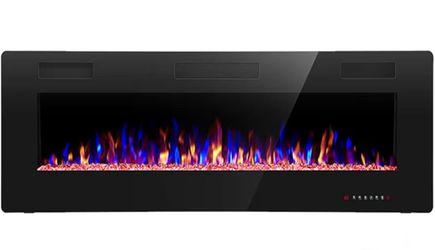 Electric fireplace w/ heat output