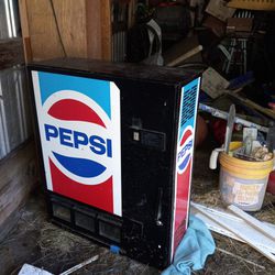 Vintage Wall Mount  Or Cabinet  Pepsi Machine Works 