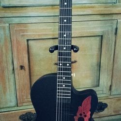 New Electric Acoustic Thinline Guitar With New Bag 