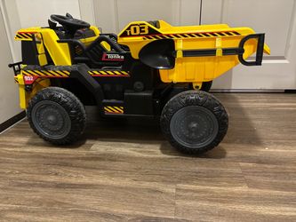 Tonka Electric Ride-On Dump Truck + 2 Kids’ Helmets – $200