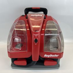Rug Doctor PSC-1 Portable Upholstery Spot Cleaner Red Rolling Tested Works 