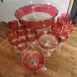 Antique Punch bowl set