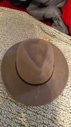 Wide Brim Felt Hat with Tags