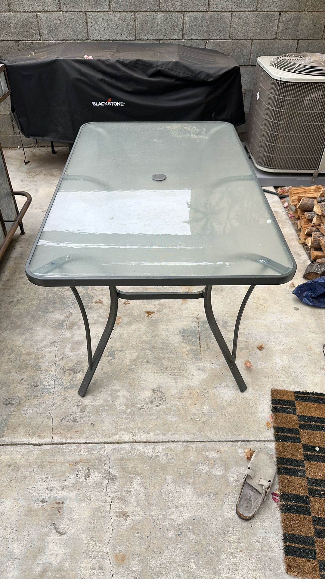Outdoor Glass Table