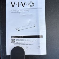 Clamp on keyboard tray