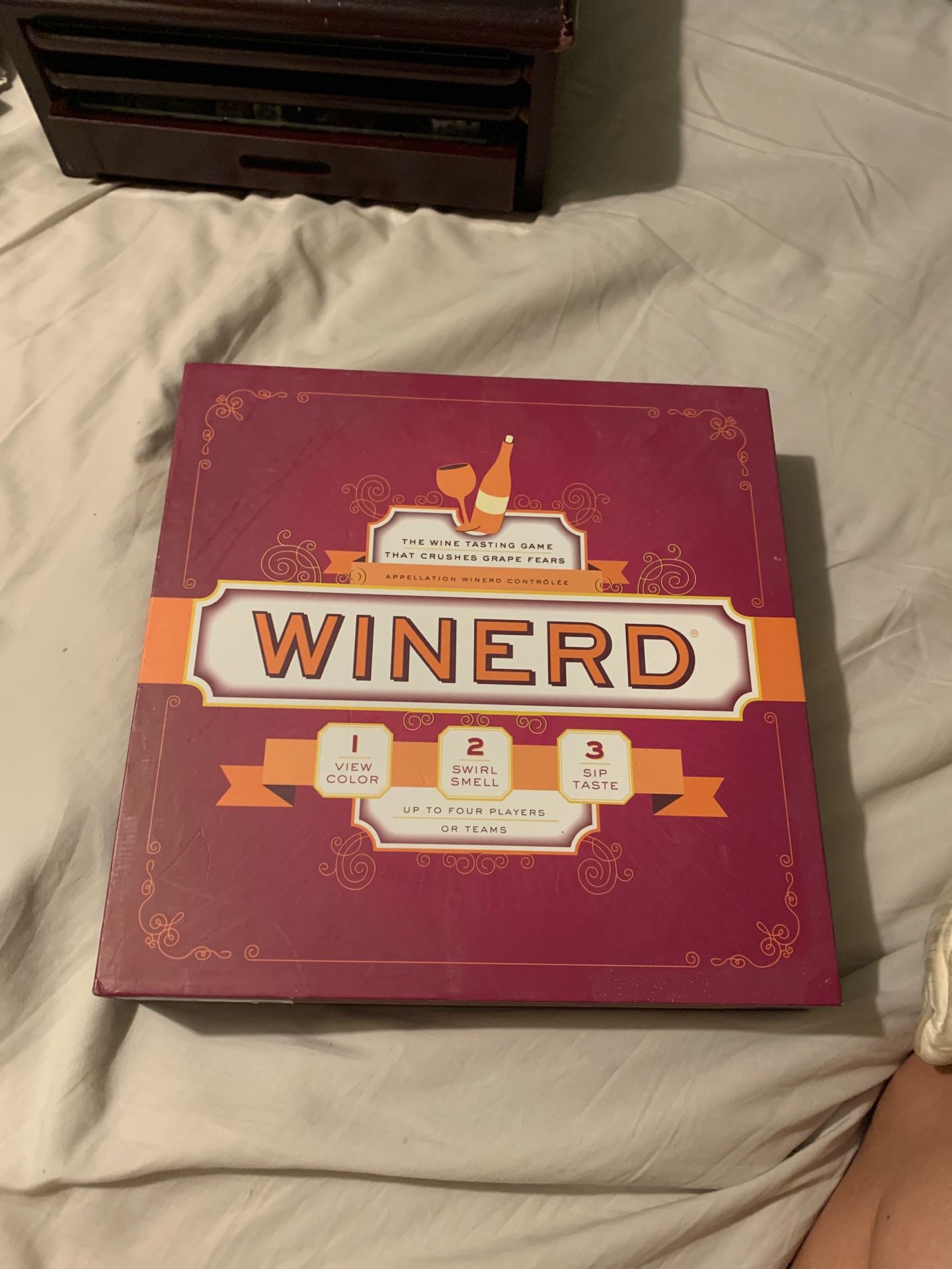 Winerd board game wine tasting game
