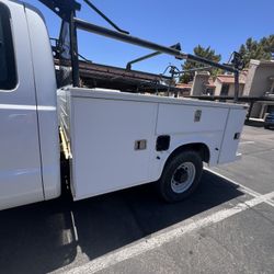 F250 utility long bed and ladder rack