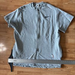Nike x Fear of God fog in size M Gray NBA zip up cotton & polyester jacket #nba #basketball #fearofgod #athletic