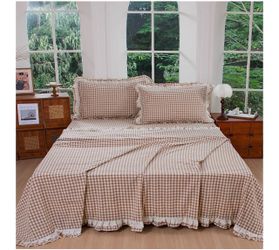 100% cotton king bed sheet