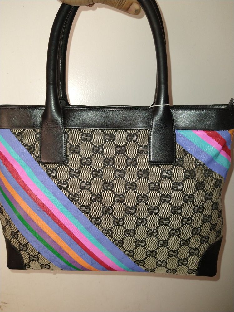 Hand painted authentic Gucci bag