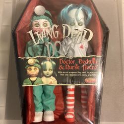 Mezco Living Dead Dolls  DOCTOR DEDWIN And NURSE NECRO 