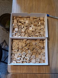 Scrabble tiles