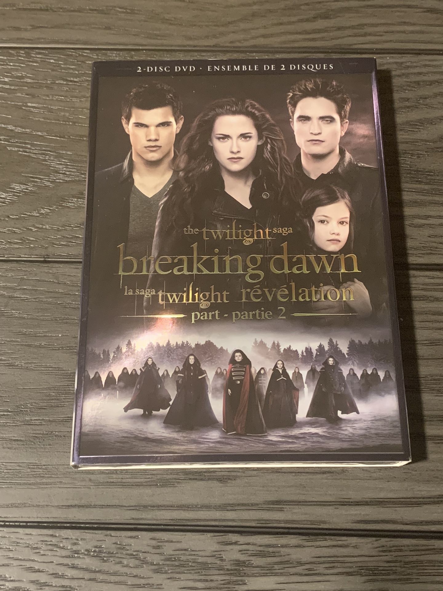 The Twilight Saga: Breaking Dawn Part 2 (DVD, 2013, 2-Disc Set) Robert Pattinson In French