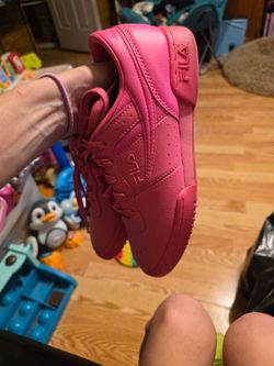 Fila Pink Monochrome Lace-Up Sneakers
