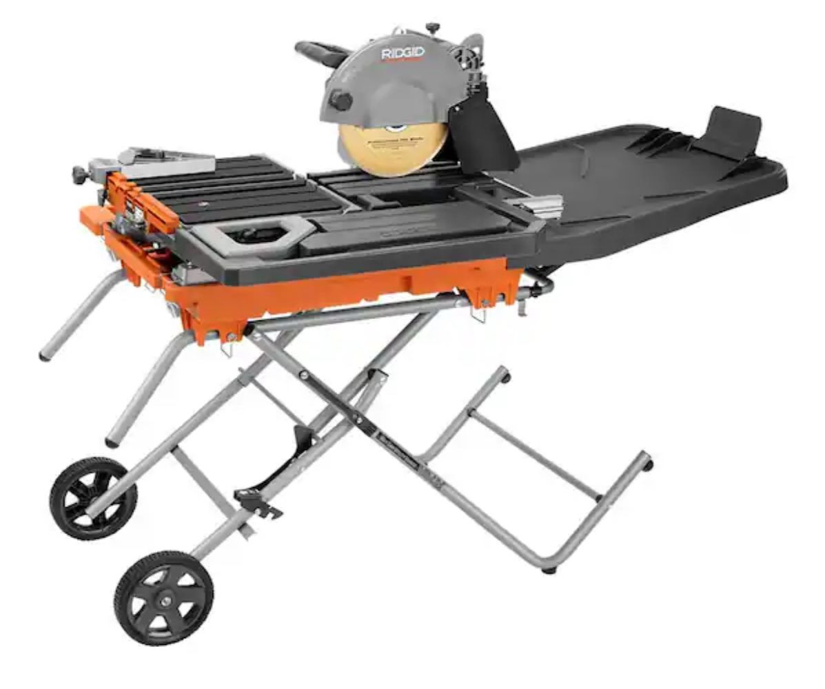15 Amp 10 in. Wet Tile Saw with Portable Stand $489