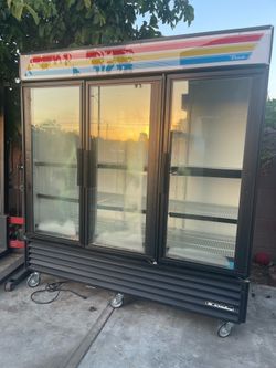 True Three door refrigerator