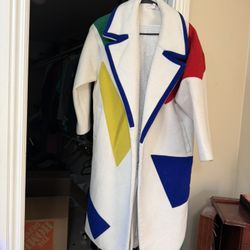 80% Wool Long Jacket / Blazer Size XS—Size 