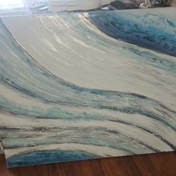 Hand painted canvas wall art 48x36