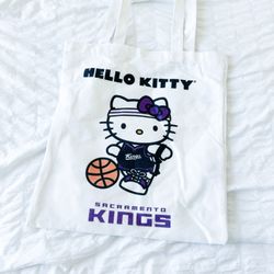 Hello kitty Sacramento Kings Tote Bag