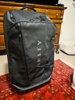 Oakley Black Rolling Carry-On Luggage