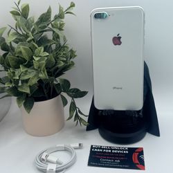 Apple IPhone 8 Plus 64gb Unlocked Silver Battery 92%