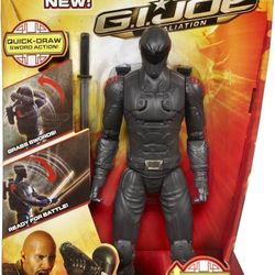 G.I. Joe Retaliation Snake Eyes 10 Inch Action Figure MIB Ninja Commando Hasbro.