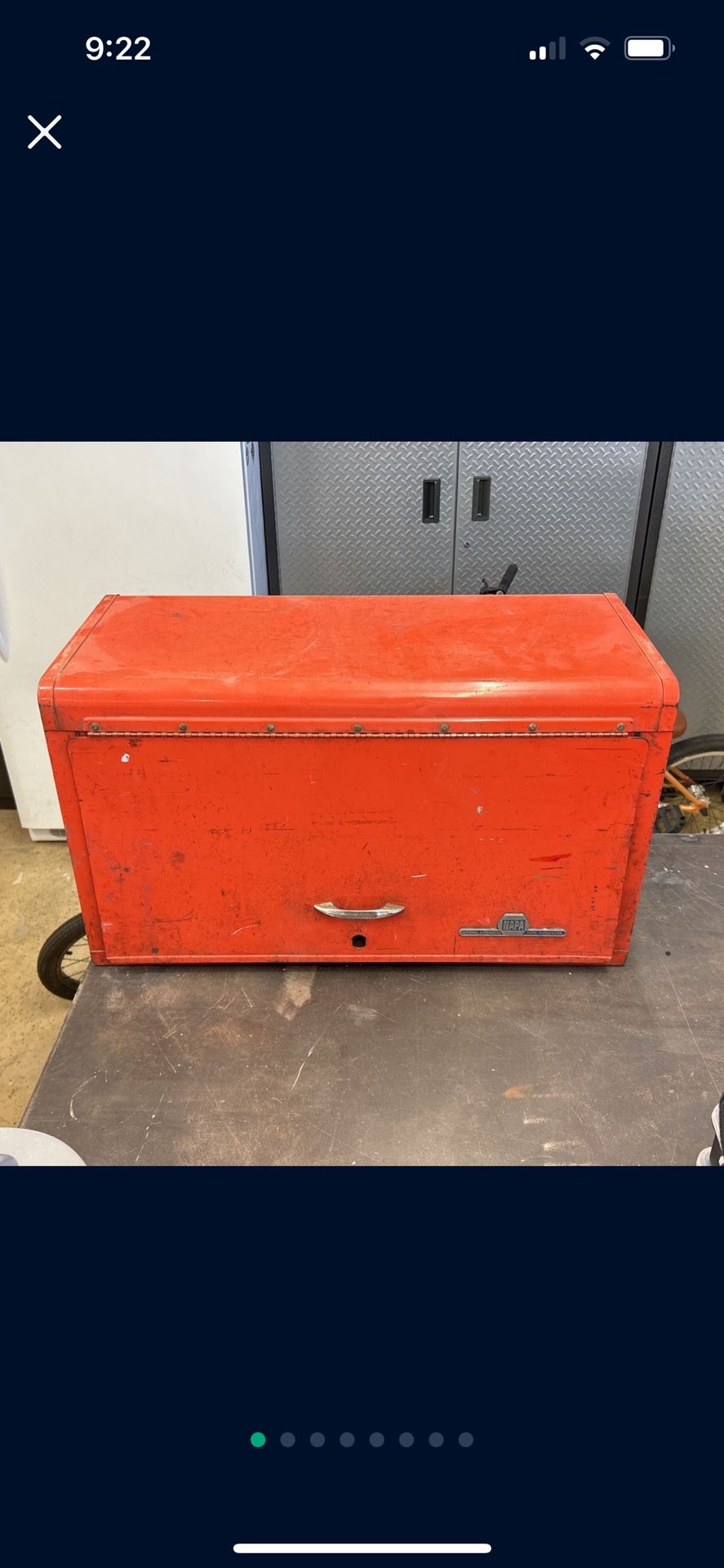 Vintage Waterloo, Napa Auto Parts Tool Chest